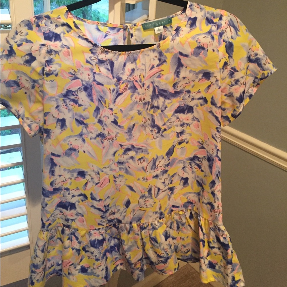 Floral peplum blouse