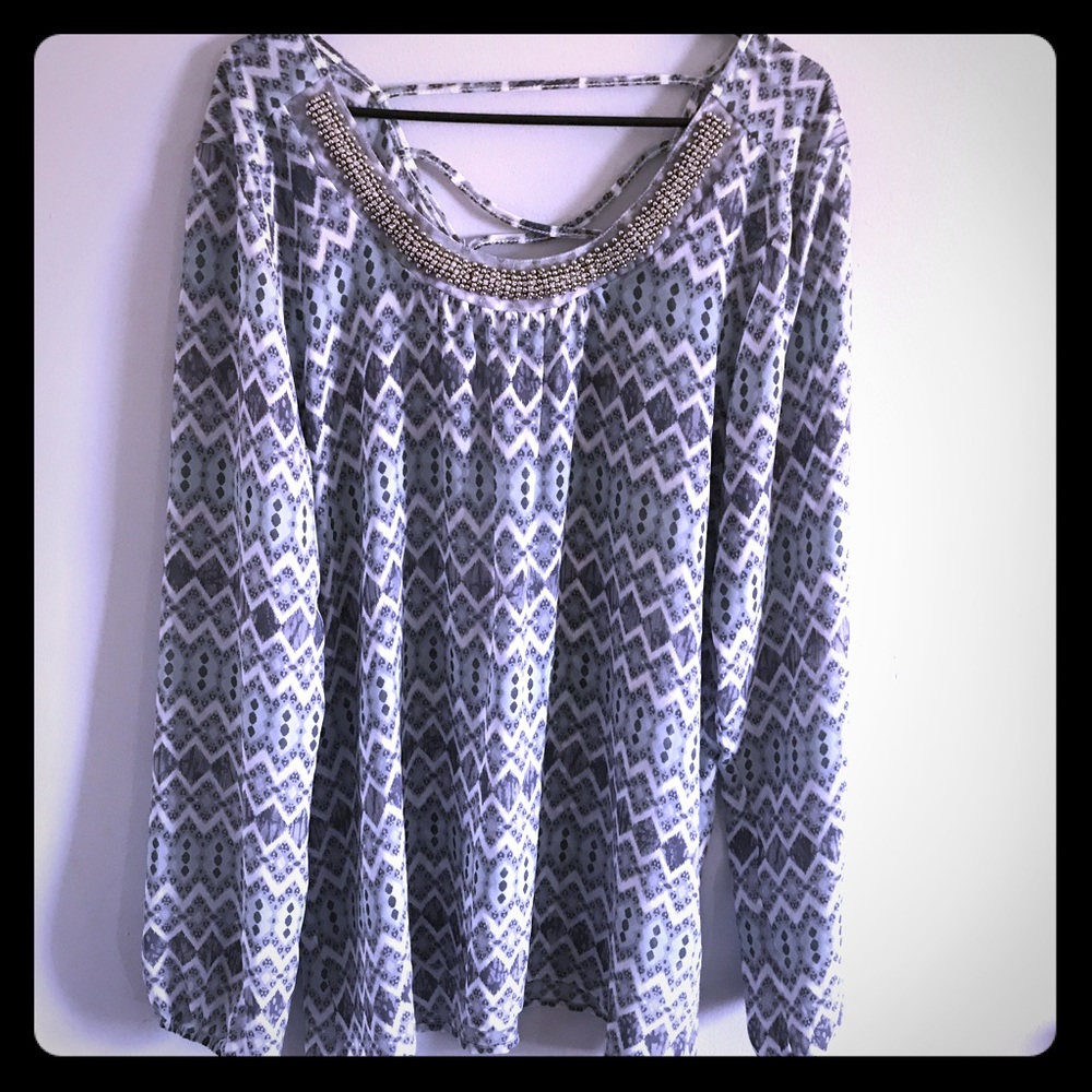 Tribal print blouse