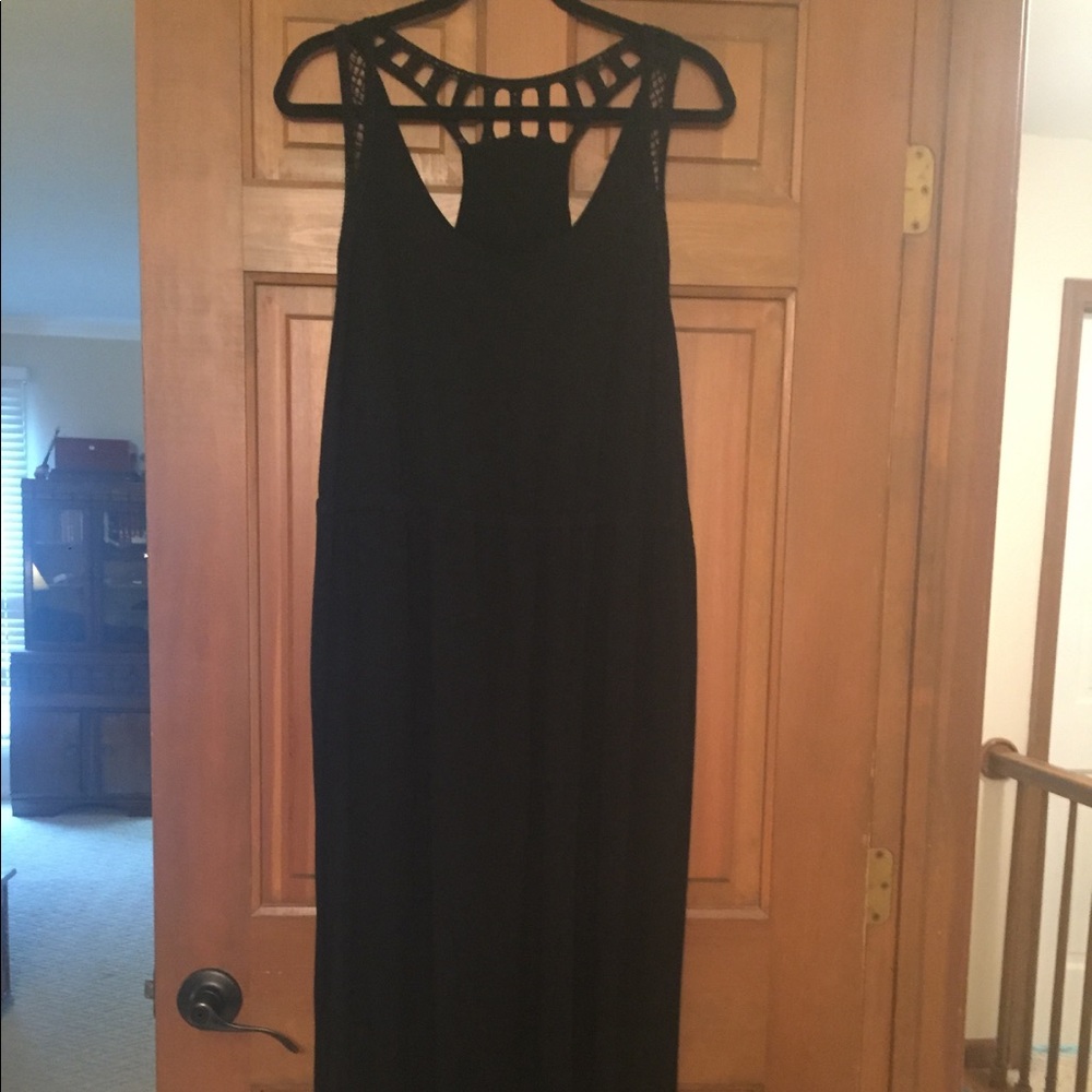 Ava & VIV 1X black maxi dress