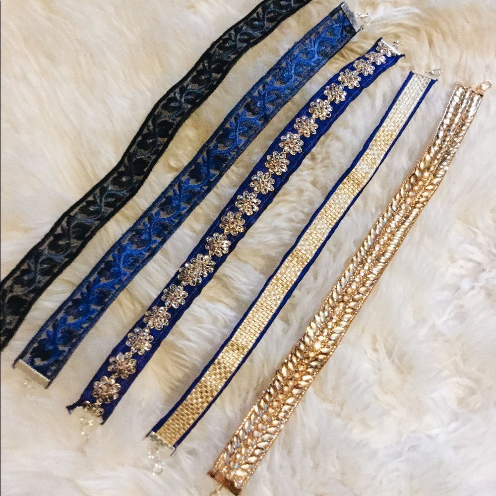 NWT Fancy Sequin Glam Lace Choker