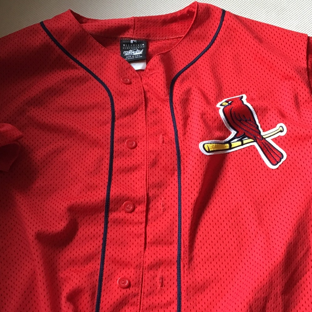 Men's St. Louis Cardinals majestic mesh jersey - Picture 1 of 4