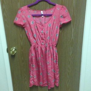 Pink Floral Lightweight Dress