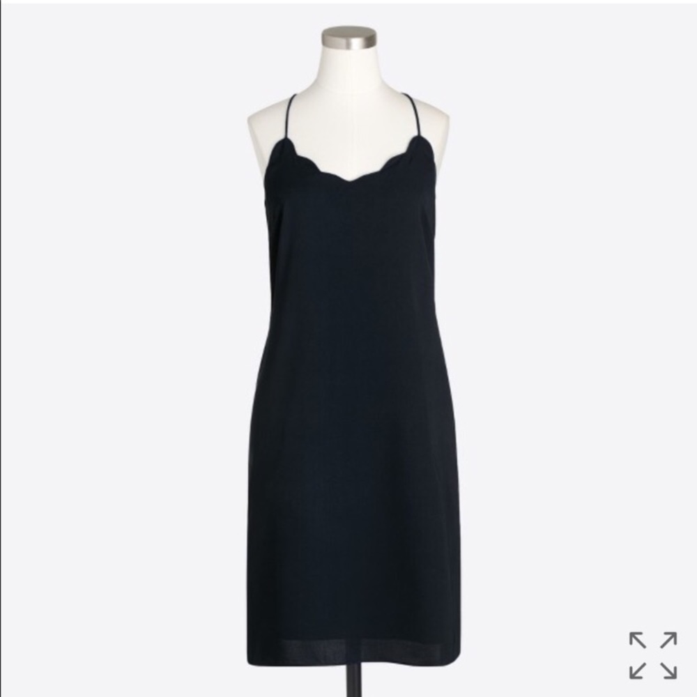 J Crew Scalloped Tank Dress