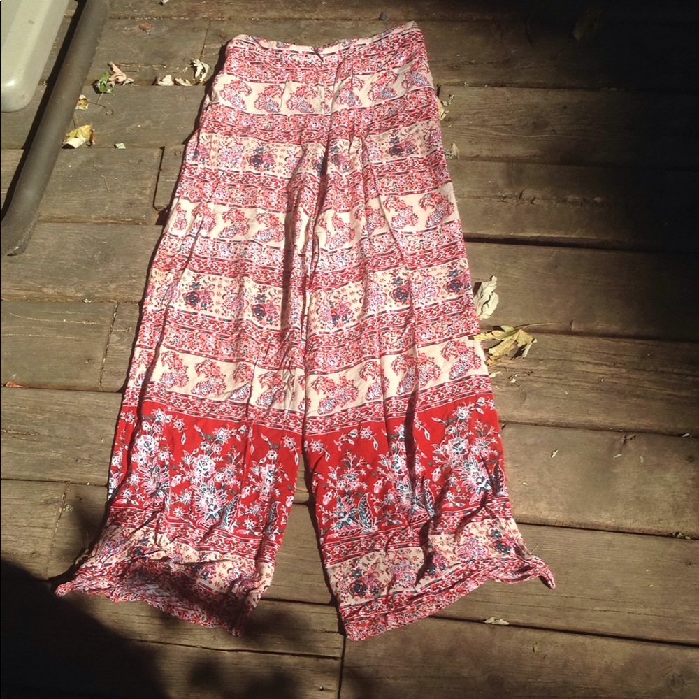 Printed palazzo/harem pants