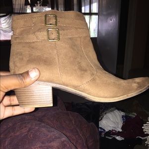 Brown booties 12W