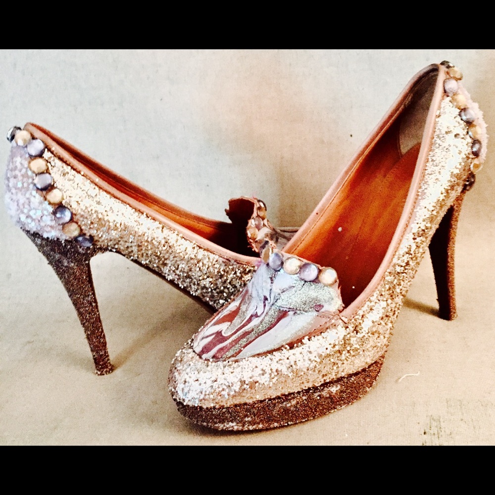 J. Crew pump embellished