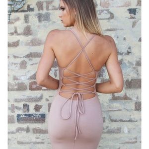 Babyboo Fashion "With Bae" Dress in Mocha