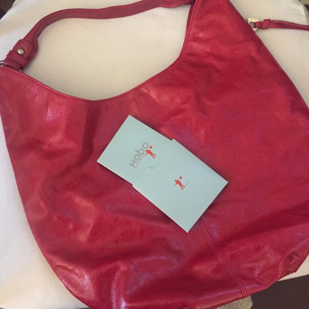 Red HOBO shoulder hobo style bag!