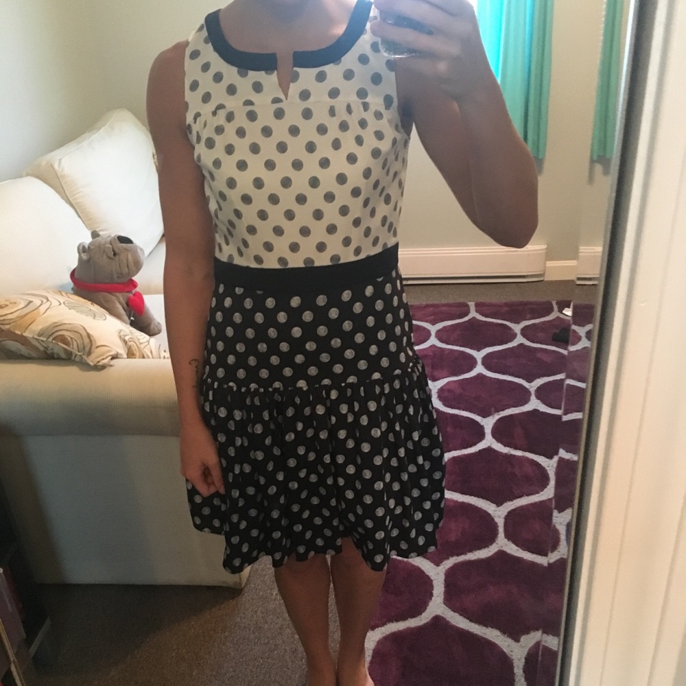 NWT J Crew Silk Polkadot Dress