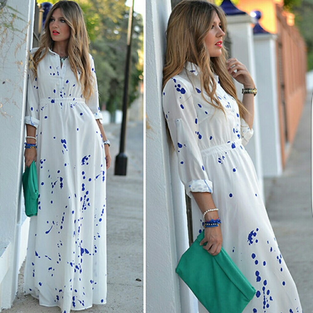 Maxi dress "Gorgeous" color slash full length NWT!