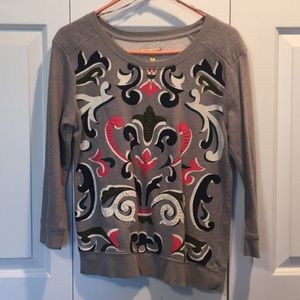 princess vera wang 3/4 sleeve sweater