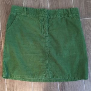 J Crew Corduroy Mini Skirt