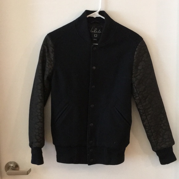 Aritzia Jackets & Blazers - Aritzia Black Wool Bomber Jacket