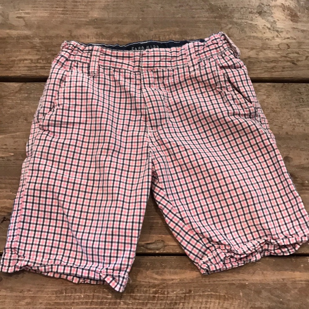Boys checkered shorts from Zara
