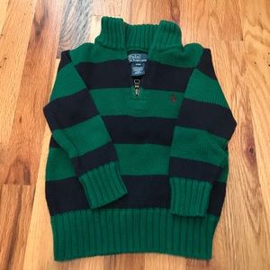 Like new mock neck hunter green/navy blue sweater