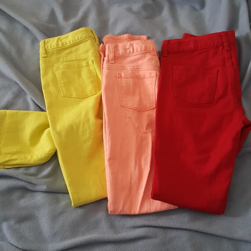 Girls colored jeans
