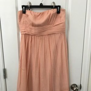 J.crew strapless chiffon dress