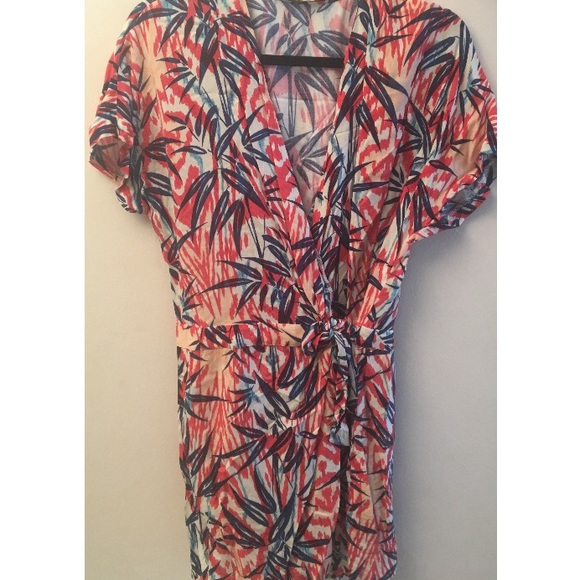 Zara Colorful floral romper jumpsuit medium - Picture 1 of 2
