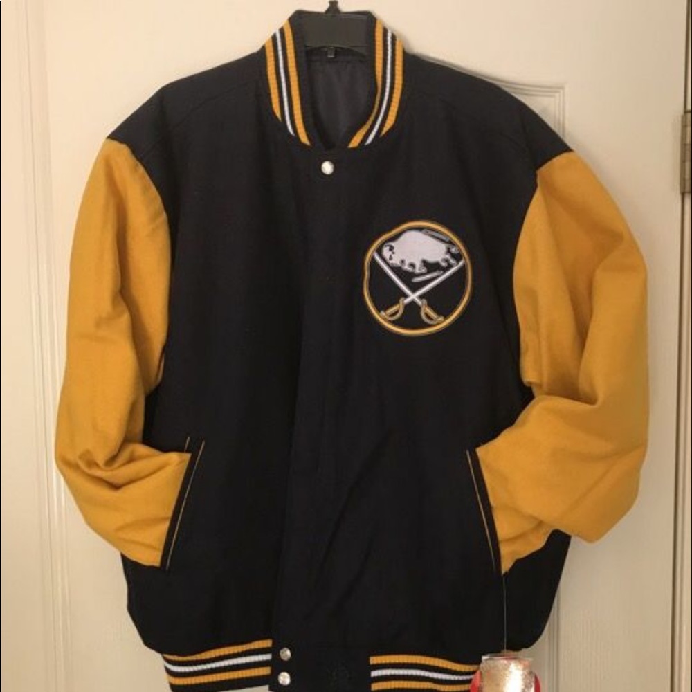 ⚡️Sale⚡️XL Buffalo Sabres Wool Bomber Jacket NHL