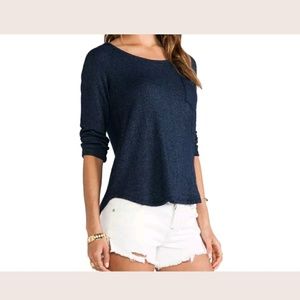 Splendid Women's Soft Melange Terry Pullover Large Splendid Women's Soft Melange Terry Pullover Large
