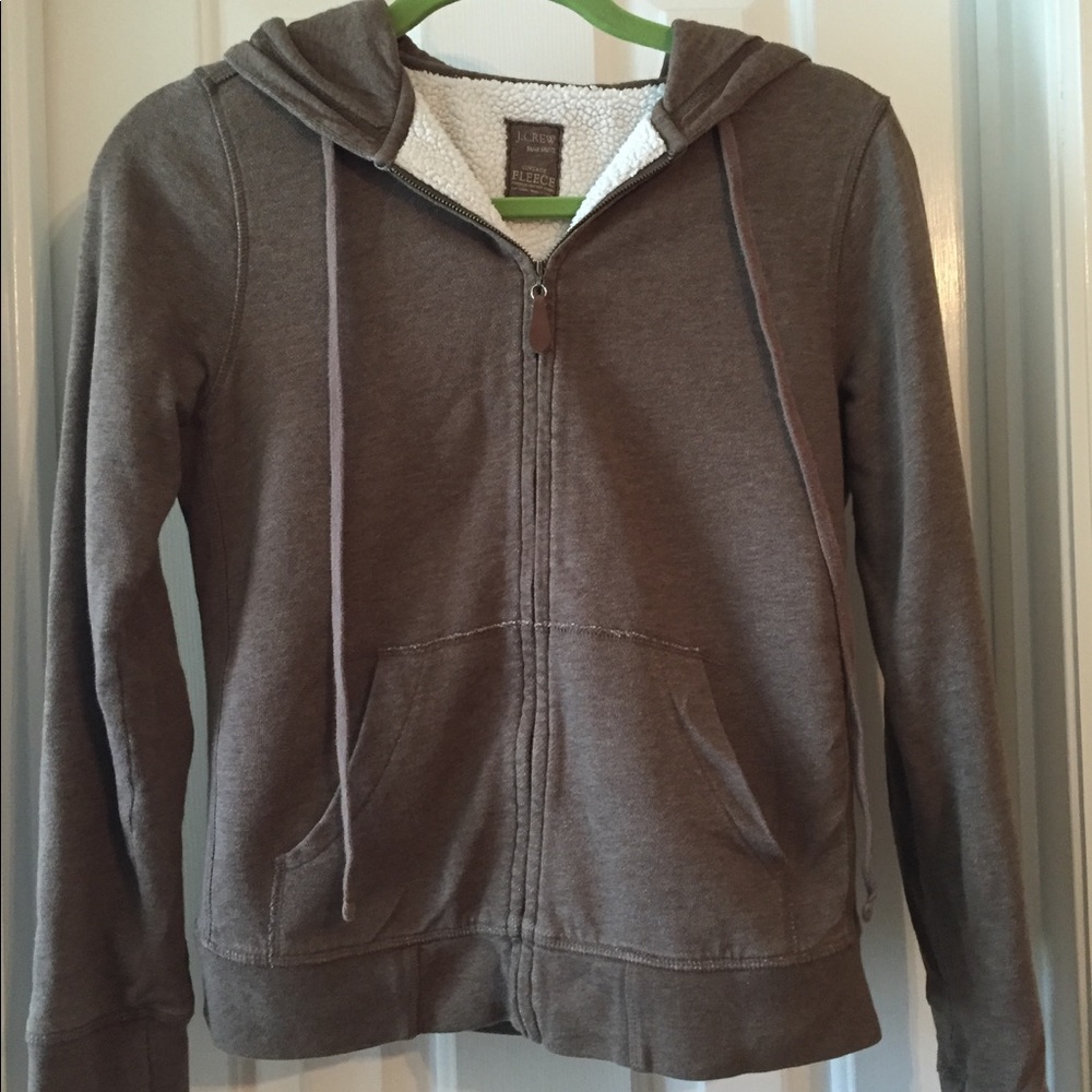 J. Crew fleece lined hoodie