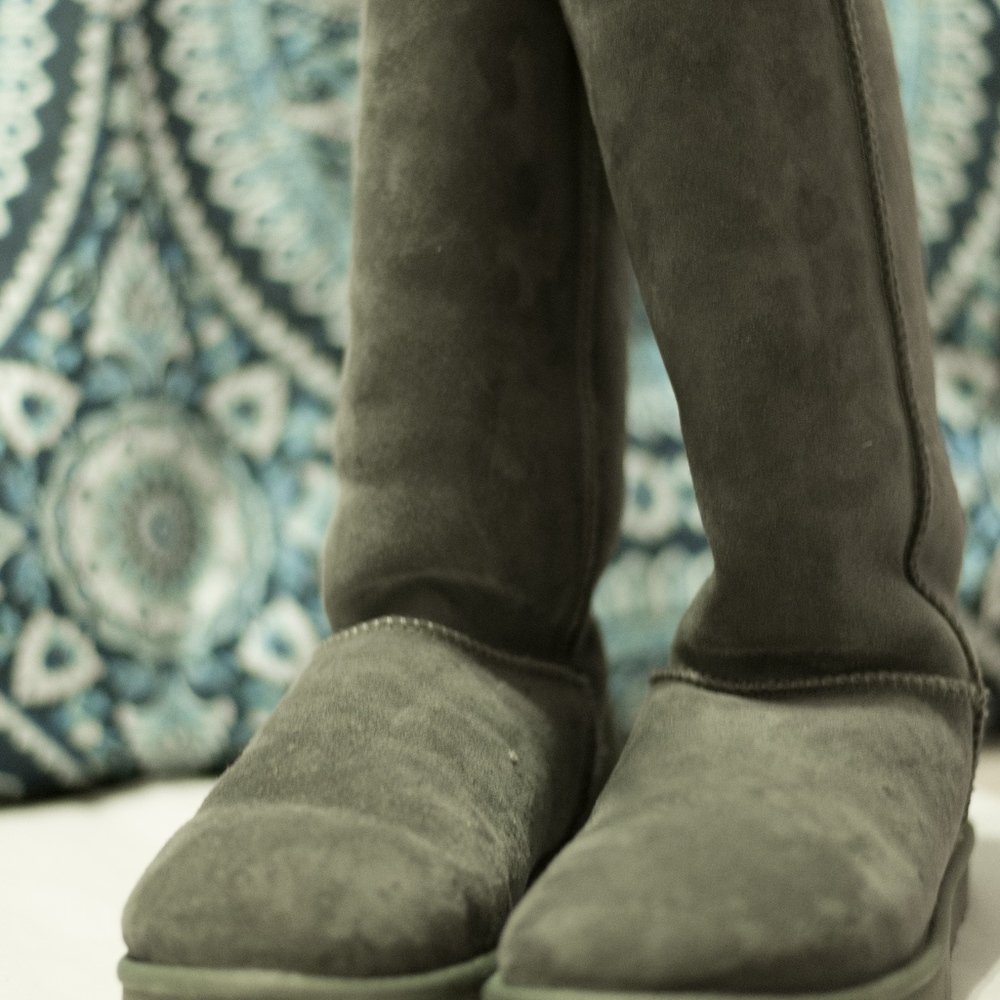 Gray Ugg Winter Boots