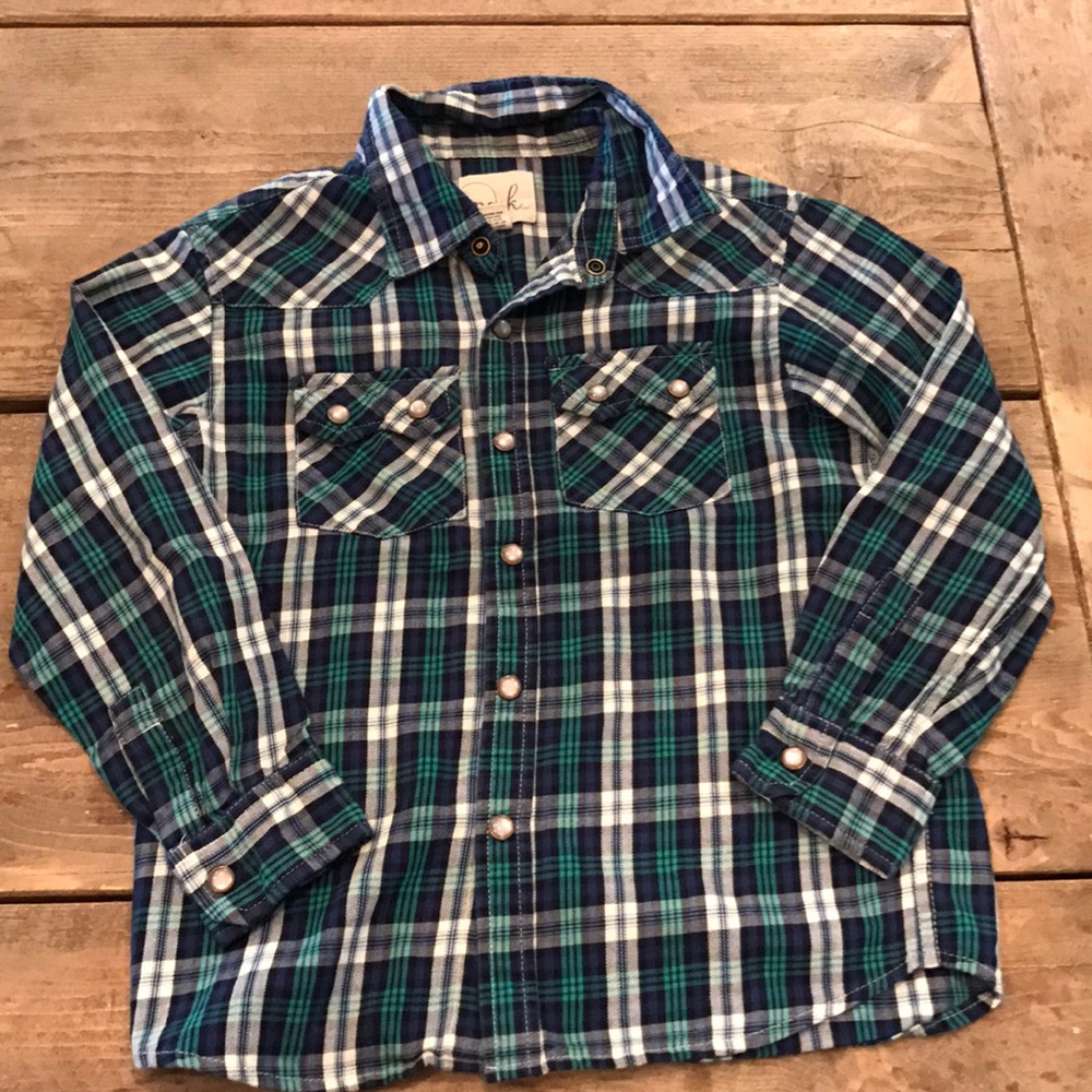Peek western shirt for boys. Size 6-7