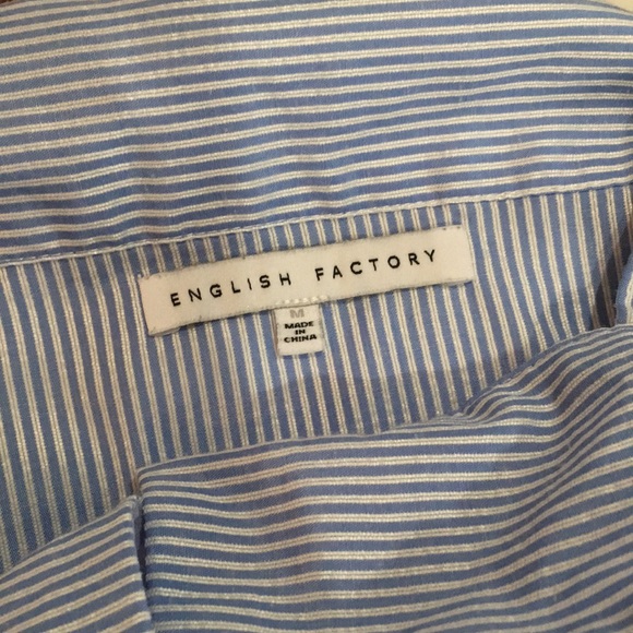 Cute off the shoulder English Factory shirt - Picture 6 of 8