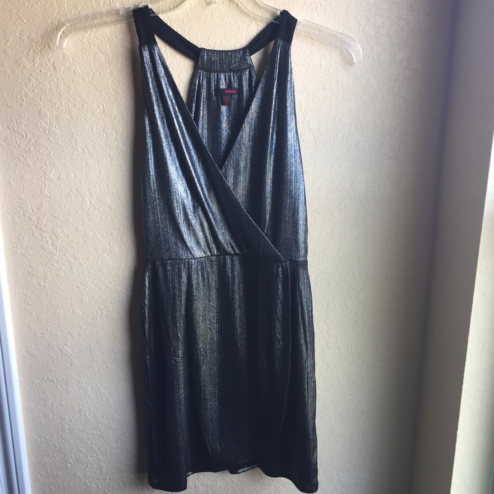 Bongo metallic black dress