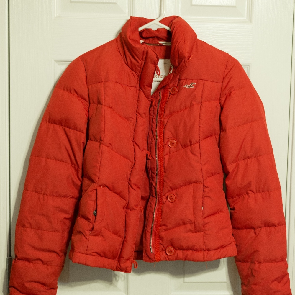 Red Puffer Jacket for Winter