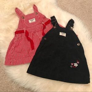 *BUNDLE DEAL*2for1 OSHGOSH babygirl dress overalls