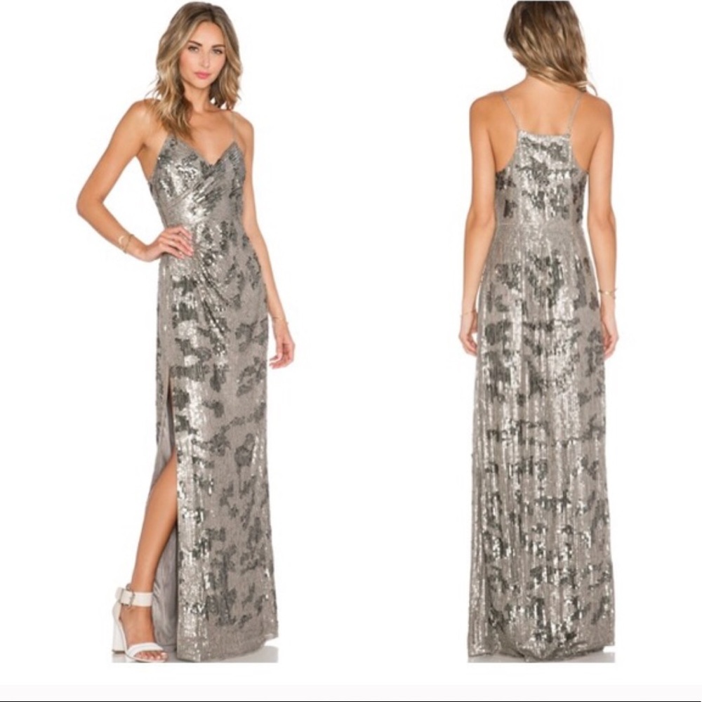 STUNNING silver & grey Parker Sequin Dress