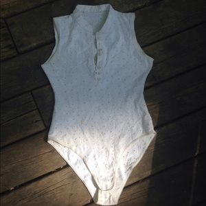 Vintage high neck bodysuit