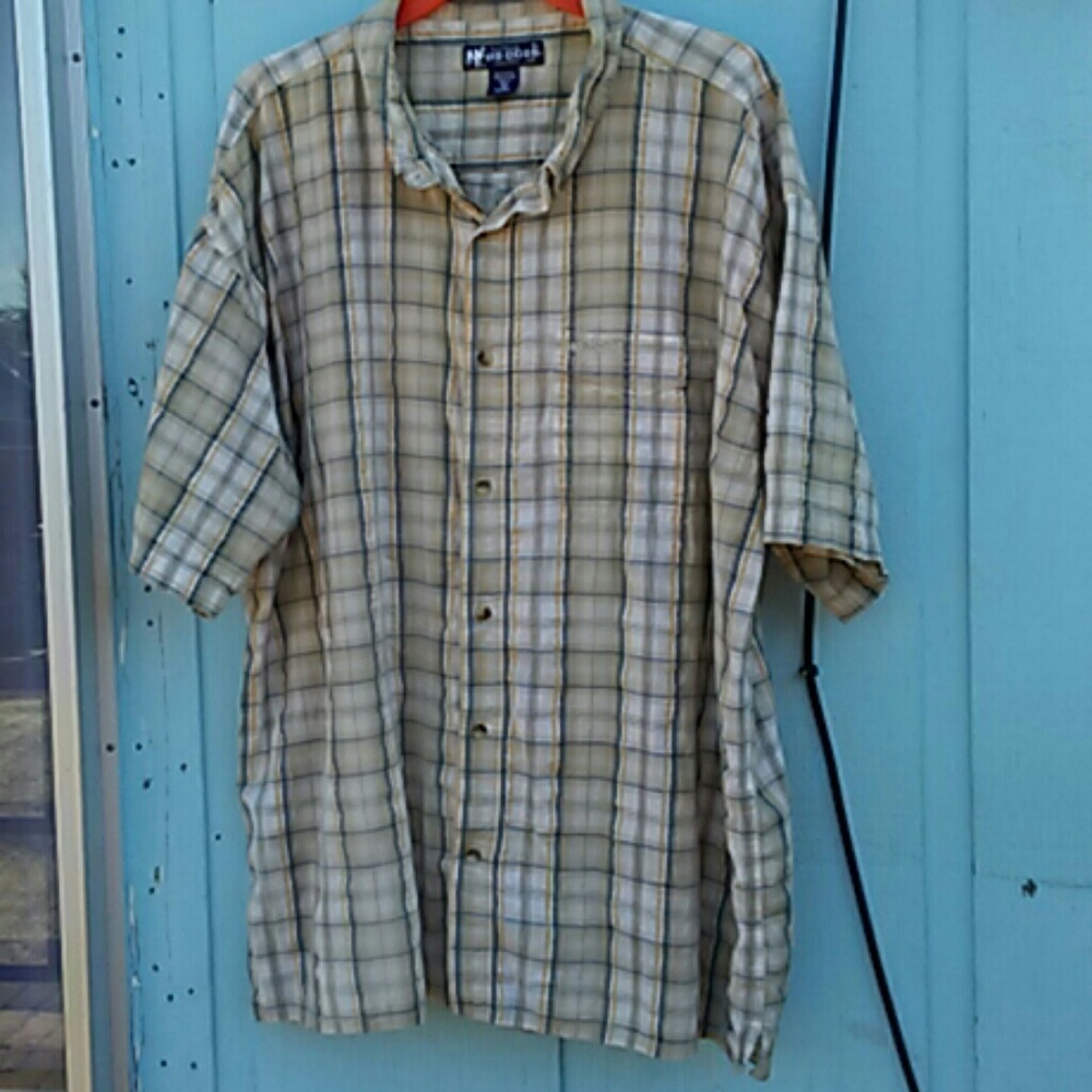 Mens Big Dogs Short Sleeve Button Shirt