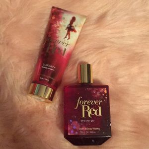 Bath and Bodyworks forever red set