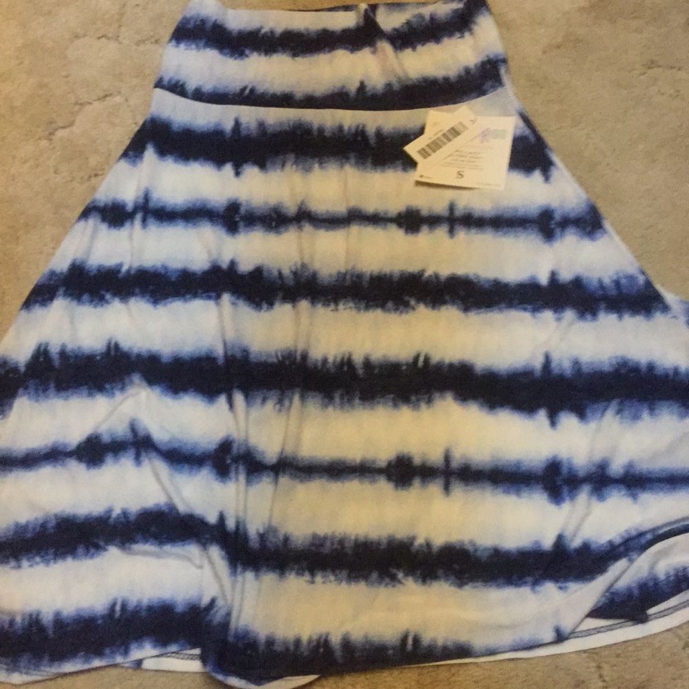 Lularoe Tie-Dye blue small unicorn AZURE