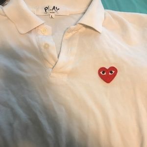 Comme des garçon play shirt with 2 buttons