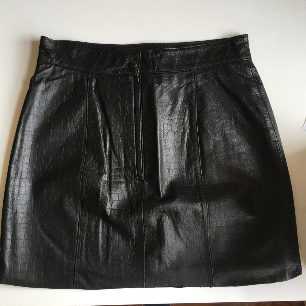 Leather Urban Outfitters / Renewal Black Miniskirt