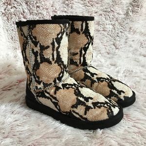 UGG snake fur boots