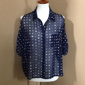 Collective Concepts Cold Shoulder Blouse