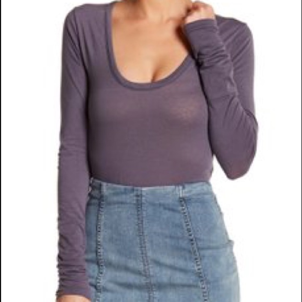Free People Purple Bodysuit - Picture 3 of 8