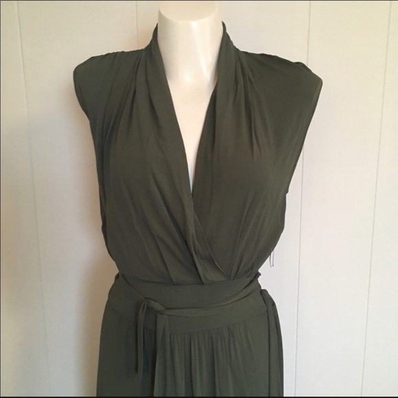 MaxMara dark green maxi dress - Picture 2 of 4