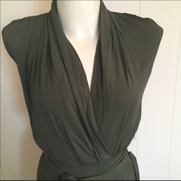 MaxMara dark green maxi dress - Picture 3 of 4