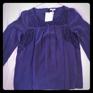 Embroidered Purple Joie - size small - NWT