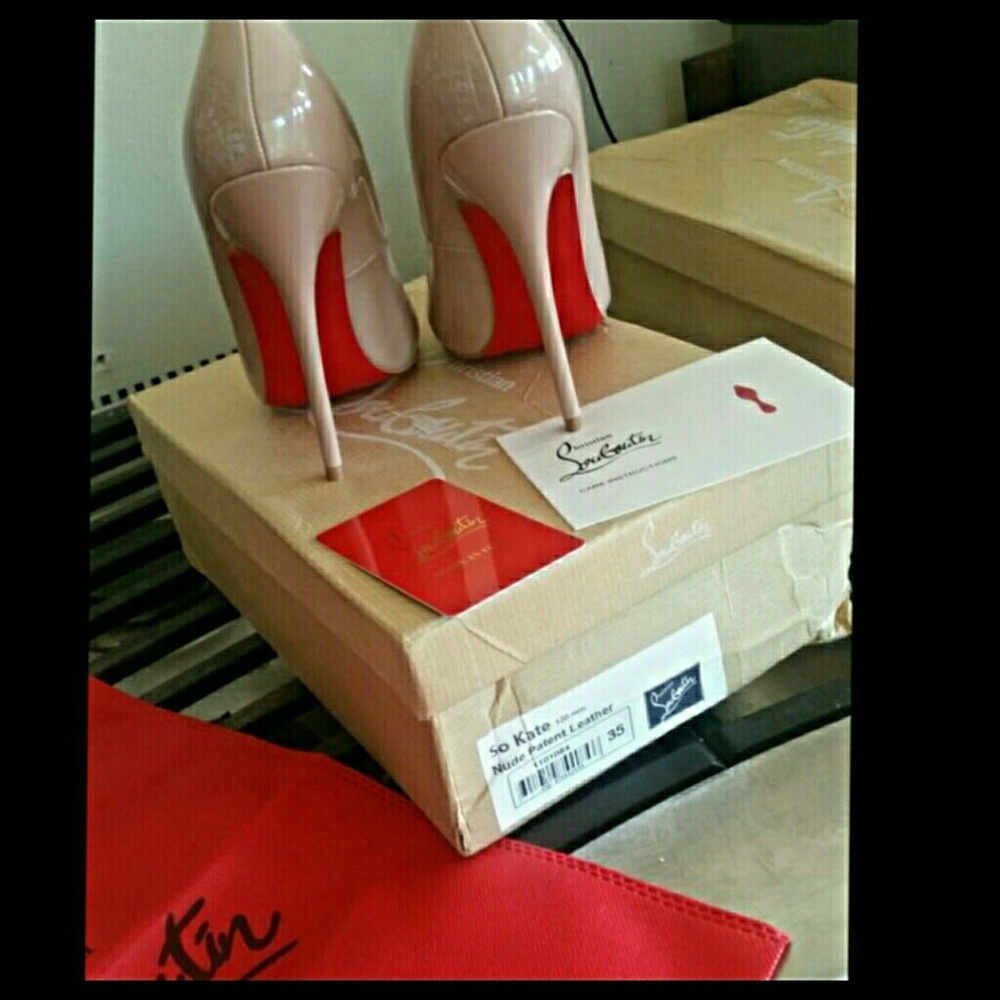 NIB CL R EPLICA S OKATE NUDE 120MM HEELS