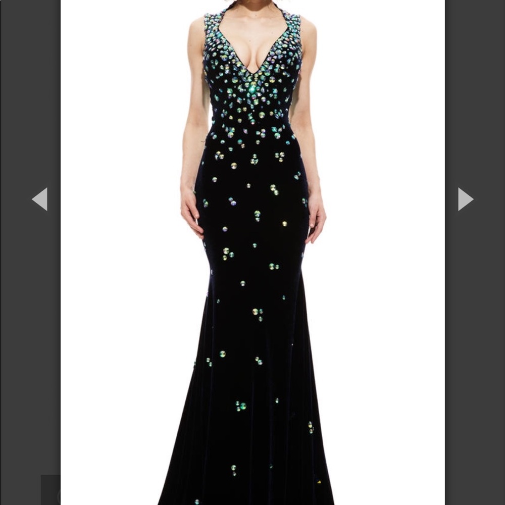 Jonathan Kayne Velvet Prom/Pageant Dress.