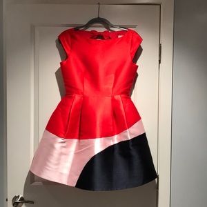 Kate Spade Color Block Cap Sleeve Dress