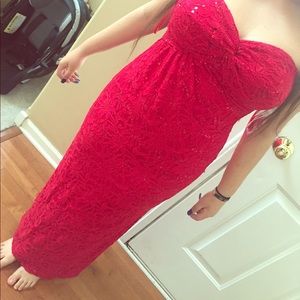 Special occasion red dress