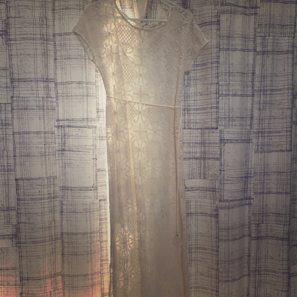 Anthropologie lace maxi.