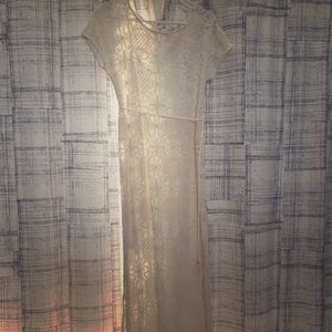 Anthropologie lace maxi.